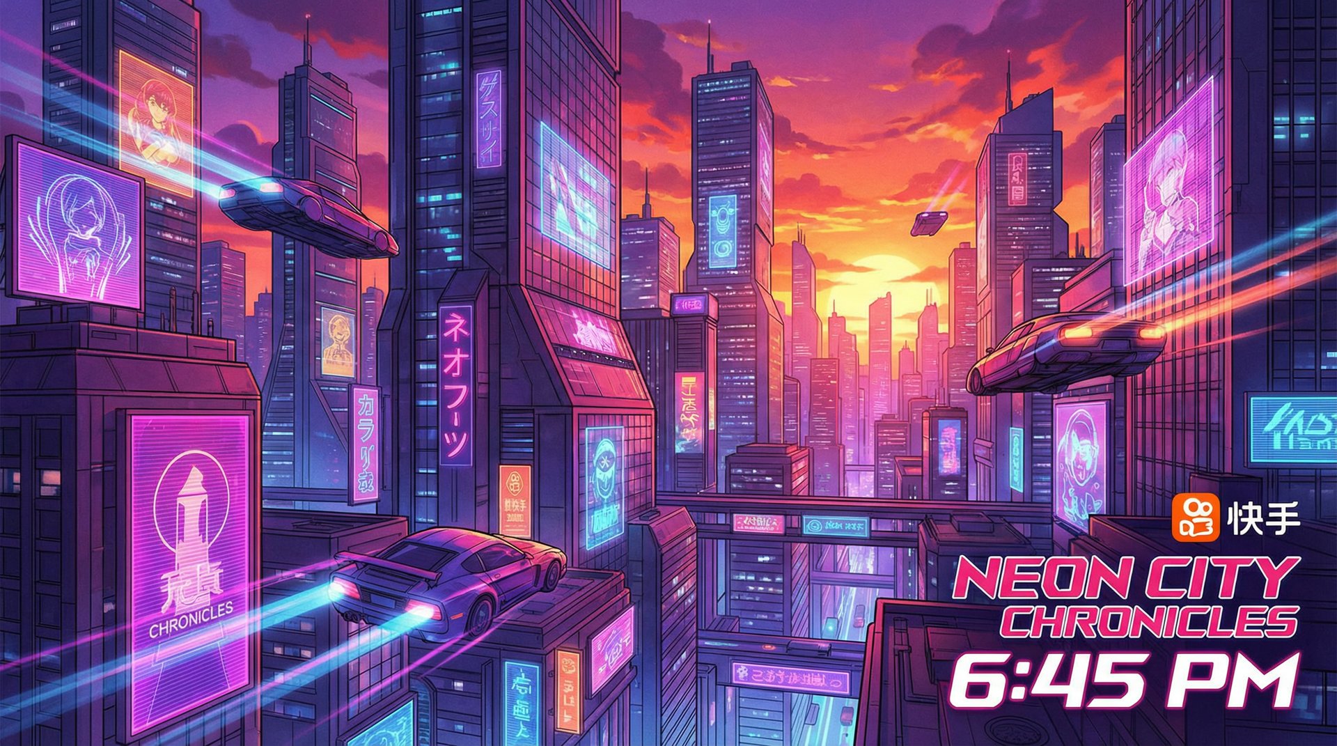 媚黑动漫-赛博都市黄昏纪